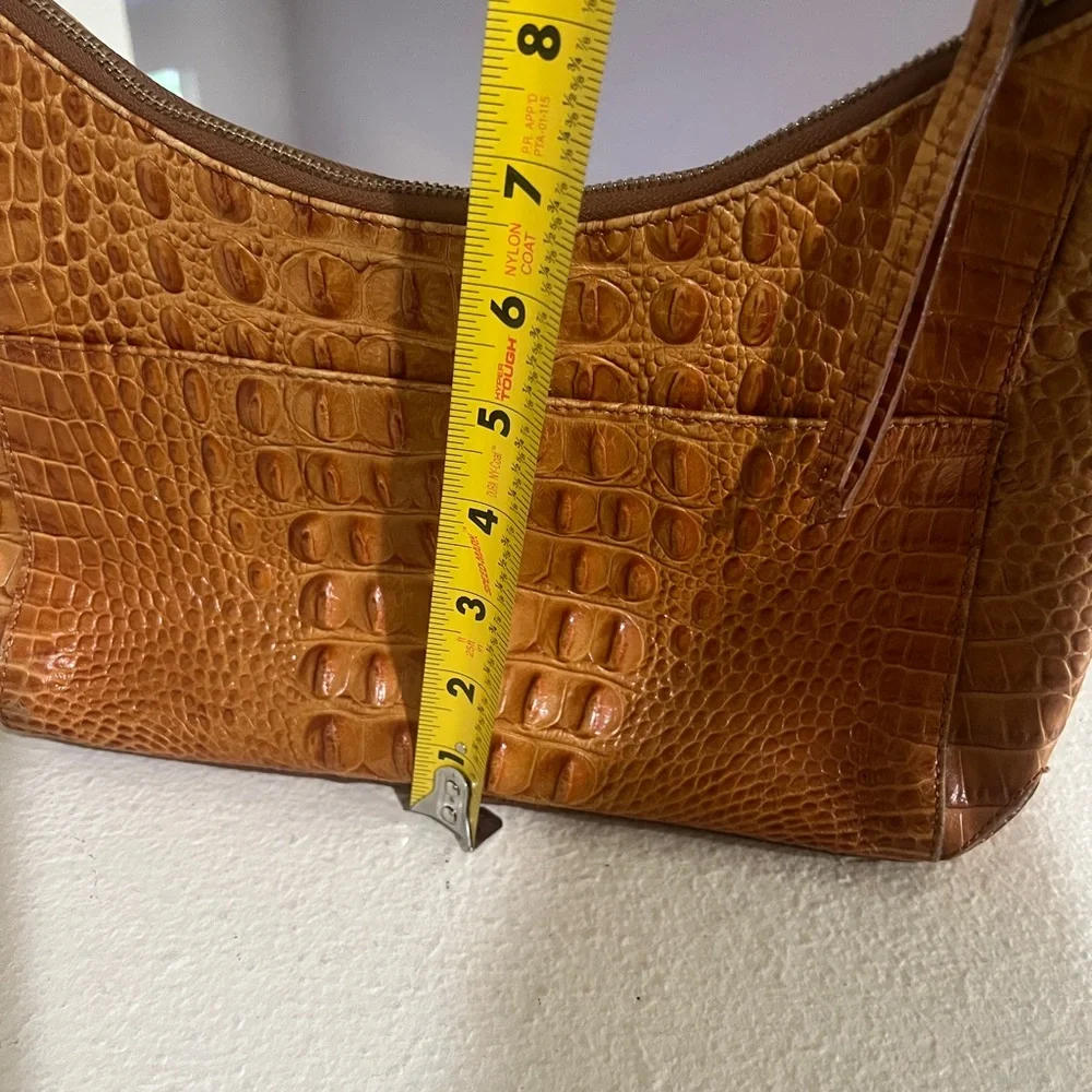 - Brahmin Toasted Almond‎ Vintage Alligator Handbag . No strap! NO HANDLE.